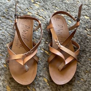 Rose gold straps sandals. Only worn a couple times!